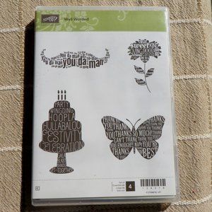 Stampin' Up Well Worded Stamp Set + Mustache die